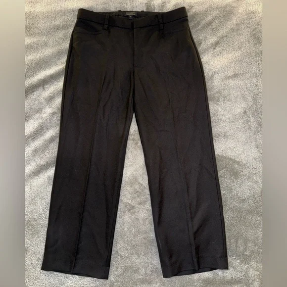 Banana Republic 100% Italian Wool Classic Black Straight Leg Dress Pants-Size 12 - Picture 4 of 14